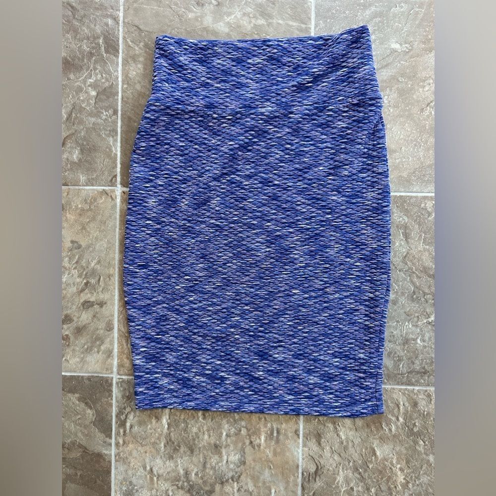 LuLaRoe Light Blue Pencil Skirt Size Small
